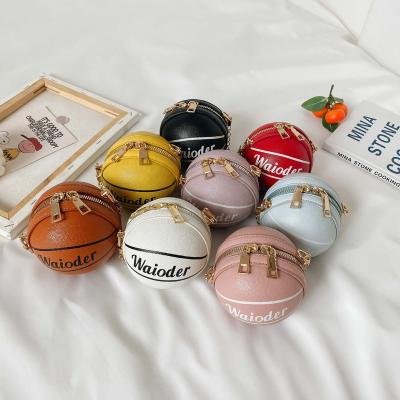 China Latest Design 2021 Fashion Mini Fancy Girls Women Basketball Hoop Ball Purse Handbags Ladies Handbags for sale