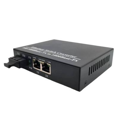 China FTTH FTTxFTTB Network Media Converter Gigabit 10/100/1000M Ethernet Fiber Optical Transceiver  RJ45 to Single Mode Dual Fiber 20-120km Media Converter for sale