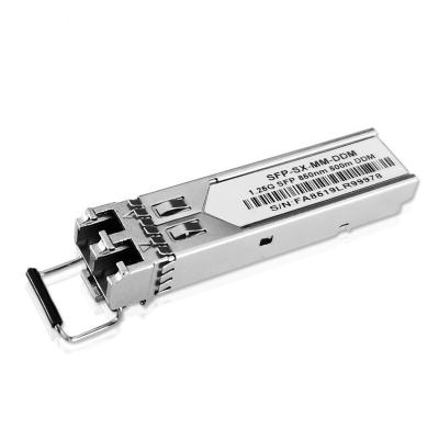 China FTTH FTTxFTTB Network SFP Module 1.25g  Multi-mode SR 500m Dual LC  Gigabit SFP-SX-MM-DDM   850nm Optic Fiber Compatible with  Cisco  SFP Transceiver for sale