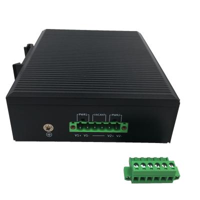 China Telecom Comunication Factory Supply Ethernet Switch 10/100Base-Tx+1*10/100BAse-Fx SC Single Mode Optical Fiber Switch  Din-rail Industrial Switch for sale