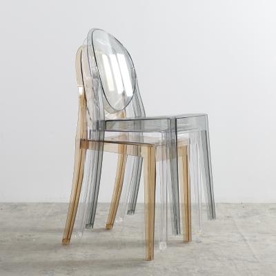 China Classic Sillas De Acrilico China Factory Polycarbonate Modern Home Modern Plastic Resin Event Clear Stacking Chairs for sale