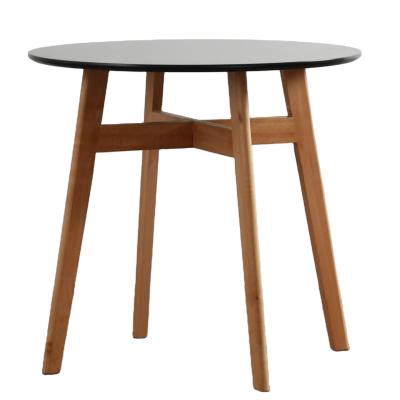 China High Quality Convertible Modern Black Round Dining Table Wood Restaurant Furniture Dining Table for sale