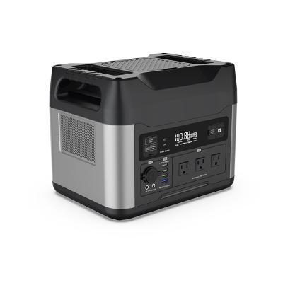 China Wireless Power Station 1500Wh LiFePO4 Battery Backup Portable AC Charging Outlets 100% recharge in 60 min for sale