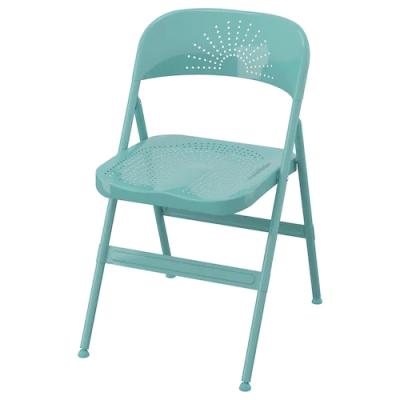 China Free Sample Commercial Wholesale Stackable Green Metal Folding Chair Foldable For Dining Room, Office, Outdoors for sale