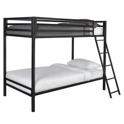 China Super Durable Quality Bunk Bed Beds For Bedroom Dorm Metal Double Black Customized Style Packing Bunk Bed Modern Bedroom for sale