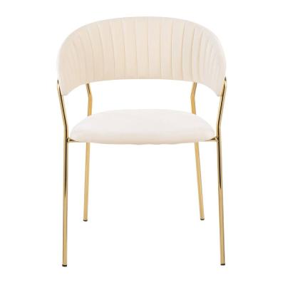 China MODERN Luxury Scandinavian Dining Chair Furniture White Upholstery Dining Chairs for sale