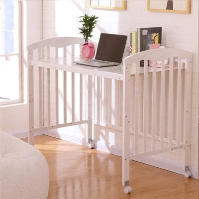 China EUROPEAN high quality foldable baby bed hutch/baby cradle/wooden crib for sale