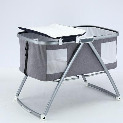 China Practical Popular New Design High Quality Swing Baby Sleep Cradle Foldable Mobile Bed for sale