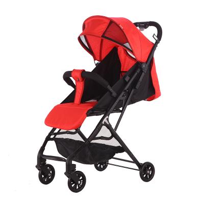 China 340mm factory direct sale newborn push baby carriage blanket for babies one hand support folding steel frame with powder coating for sale