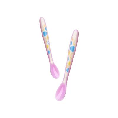 China Newborn Kids Plastic Silicone Spoon BPA Free Soft Silicone Spoon Baby Eating Temperature Extra Feeding Spoon for sale