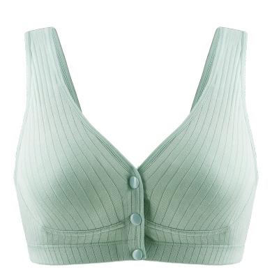 China Wholesale Antibacterial Breastfeed Ladies Feeding Bra Clip Down Soft Front Open Nursing Bra Sleep Maternity Bra for sale