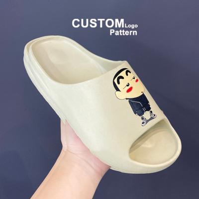 China CUSHIONING Custom Pillow Slide Sandal Summer Open Toe Slippers For Mens And Womens Bedroom Shoes Slip-resistant Thick Soft Platform Men's Slides for sale