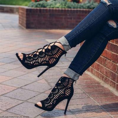 China New Style Women's Casual Pumps Shoes High Heel Dance Party Suede Toe Elegant Luxury Light Leather Point Toe for sale