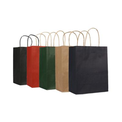 China Recyclable High Quality Kraft Paper Bags 100% Recyclable Paper Food Packaging Paper Bag For Take Away Bag for sale