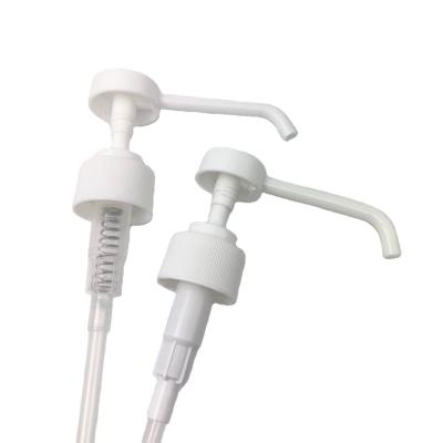 China Non Refillable PP Long Nozzle Lotion To Pump 24mm 28mm Lotion Gel Dispenser Pump for sale