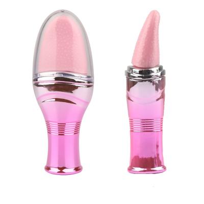 China Realistic Soft Massager Tongue Licking Vibrating Magic Wand Women Masturbation Tool Stimulation Tongue Vibrator Sex Toys for sale