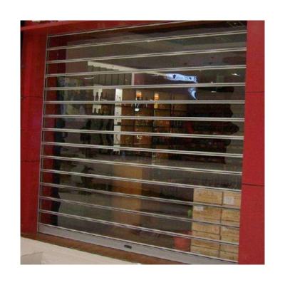 China Hot Sale Crystal Slat Long Clear Perspective Transparent Polycarbonate And Small Polycarbonate Roller Shutter Door for sale