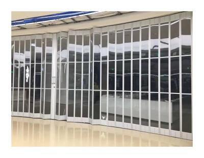 China Modern Folding Door PVC Room Wash Car Workshop Waterproof And Fireproof Folding Door for sale