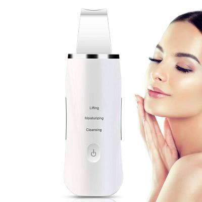 China Professional Electric Sonic Ultrasonic Face Scrubber DEEP CLEANING Electric Skin Beauty Cleaner Machine England High Grade EMS Blue Light Blackhead Machine for sale