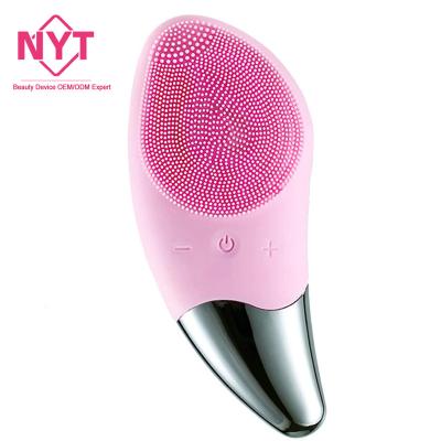 China DEEP CLEANSING Soften Exfoliate Deep Cleansing Massager Electric Face Sonic Facial Cleansing Brush Waterproof Silicone Ipx7 Usb Rechargeable for sale