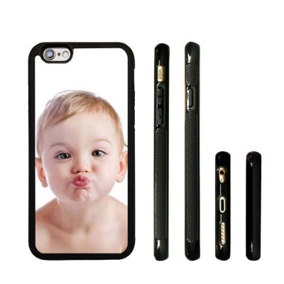 China 2D Heat Transfer Silicone Blank Sublimation Cell Phone Case With Aluminum Foil Plate Metal Insert for sale