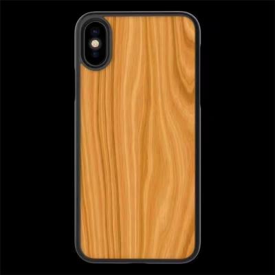 China TPU Edge TPU PC Inlay Groove Phone Case Insert Wooden Phone Cover For Sony Experia For LG Debossed Phone for sale