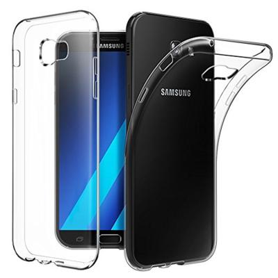 China Simple JESOY Crystal Clear Transparent Shockproof TPU Mobile Phone Case Cover For Samsung Galaxy A7 2017 for sale