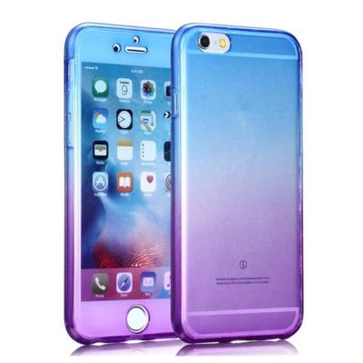 China JESOY Colorful Tpu 360 Degree Shockproof Silicone Cover Protective Clear Case For iPhone 5 6 6s for sale