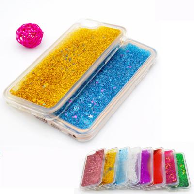 China Newest JESOY Colorful / Fashionable 3D Glitter Liquid Quicksand Cell Phone Popular Case For iPhone 7 8 Plus Case for sale