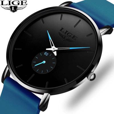 中国 Lige 10006 Automatic Date Quartz Watches Minimal Male Brand Reloj Waterproof Stylish Men's Lige Watch 販売のため