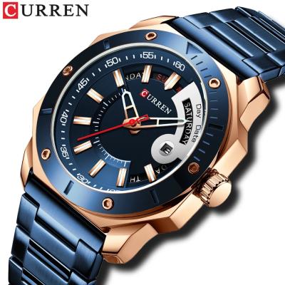 China Full Calendar CURREN 8344 Mens Quartz Watches Sport Watch Men Date Male Curren Wristwatches for sale