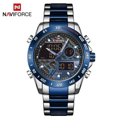 China Original Gold Luxury Time Digital Quartz Japan Wristwatches NAVIFORCE NF9171 Chronograph Man Charm Watch for sale