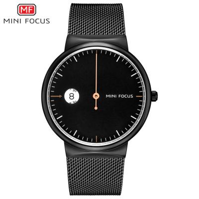 China Automatic Date MINI FOCUS MF0182G Quartz Hook Buckle Alloy Watches Water Resistant Fashion Watch Set for sale