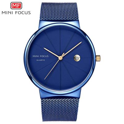 Cina MINI FOCUS MF0176G Automatic Date Quartz Watches Water Resistant Fashion Casual Automatic Men's Watch in vendita