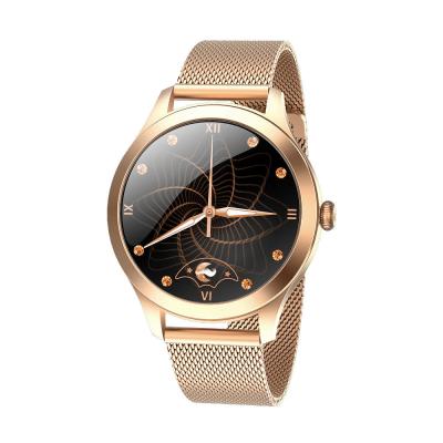 Chine PRO Date KW10 Lady Women Full Touch Screen Automatic Heart IP68 Rate Monitor Water Resistant Stainless Steel Strap Reloj Smart Watch à vendre