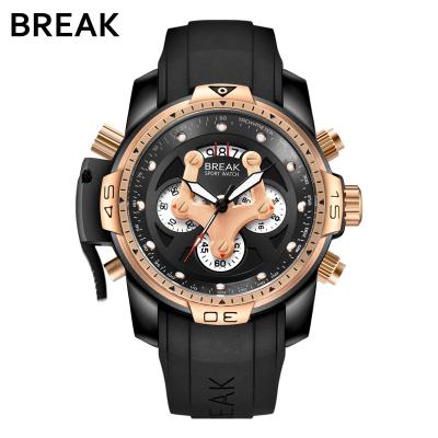 China 5601 Date Cut-off 5601 Men's Quartz Brand Watch Automatic Silicone Luxury Strap Automatic Daytime Watches Men Wrist for sale