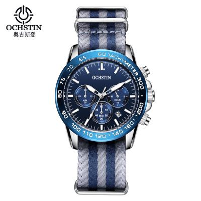 China Automatic Casual Date Ochstin 6117B Man Quartz Watches Waterproof Chronograph Relojes Watches Men Nylon Te koop