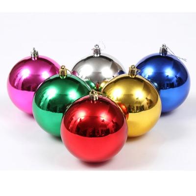 China PET Ornament Christmas Decor Ball 3CM 4CM 6CM 8CM Christmas Ornaments Ball 3CM 4CM 6CM 8CM Attractive Plastic Glass Painted Hanging Ball for sale