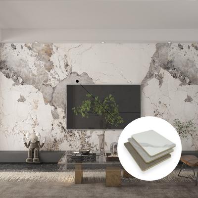 China 1220*2440 Marble Fiber Wall Panel with Bamboo Charcoal Board Carbon Crystal Plate for sale