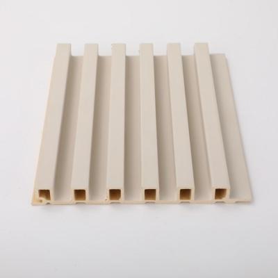 China Wall Stickers for Home Decor PVC Bamboo Slat Interiored Nano Wood Effect Fluted Panel for sale