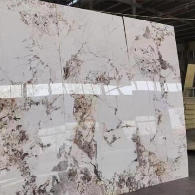 China Waterproof Anti-Scratch Marble Carbon Crystal Plate for Interior Wall Decor Materials for sale