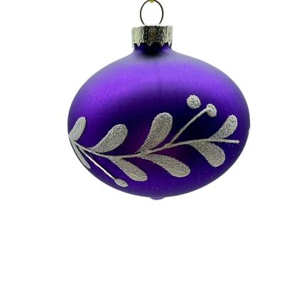 China Exceptional Quality Glass Gift Thing Personalized Glass Blown Ball Ornaments Christmas Hanging Balls for sale