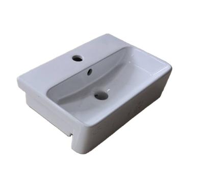 China 1st Tempreture High Times Firing Glaze PATE 7504X Small Drop In Ceramic Counter Basin Cabinet Recess Bathroom Vanity Semi Counter Semi Sink for sale