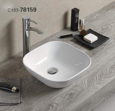 China Viable Pate Sanitary Ware Bathroom Toilet Ceramic Art Basin Customized Counter Top Sink for sale