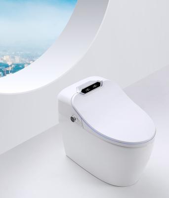 China Smart Bathroom PATE Auto Operation Ceramic Floor Position Automatic Intelligent Toilet Toilet With English Video for sale