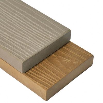 China New minimalist silicon based outdoor deck timber water proof cheap column eco floor wpc wood for sale