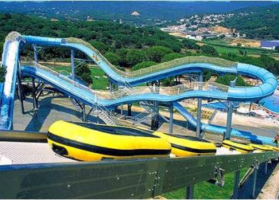 China Customized Gigantic Commercial Water Park Slides in Blue Green White for sale