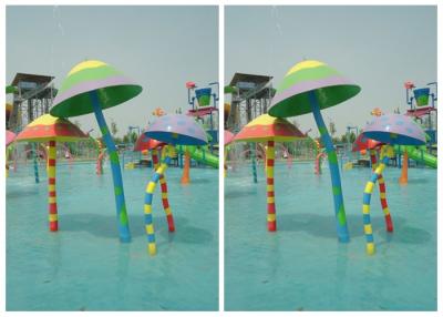 China Fiberglass Mushroom Spray Water Playground Equipment Water Spray Parks for sale