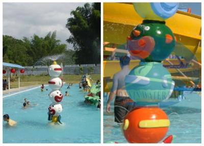 Chine La bande dessinée badine le parc aquatique de Sprayground de jouets de l'eau de piscine pompant quatre têtes Clowm à vendre