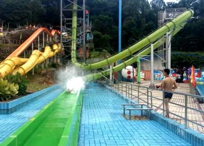 China Corrediças de água adultas da fibra de vidro do tema/corrediça de água exterior do laço do Aqua do parque da ação à venda